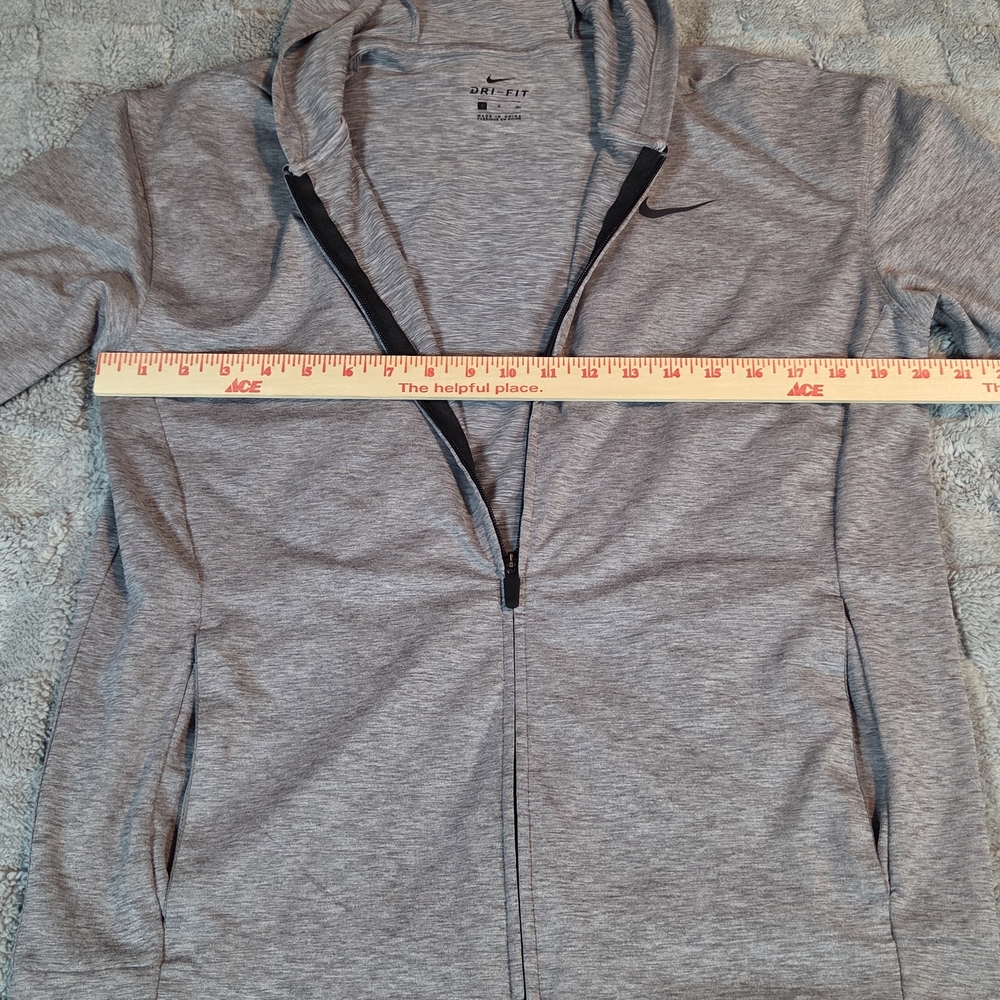 Nike Men's Gray Full-Zip Jacket Size Small - Picture 4 of 13